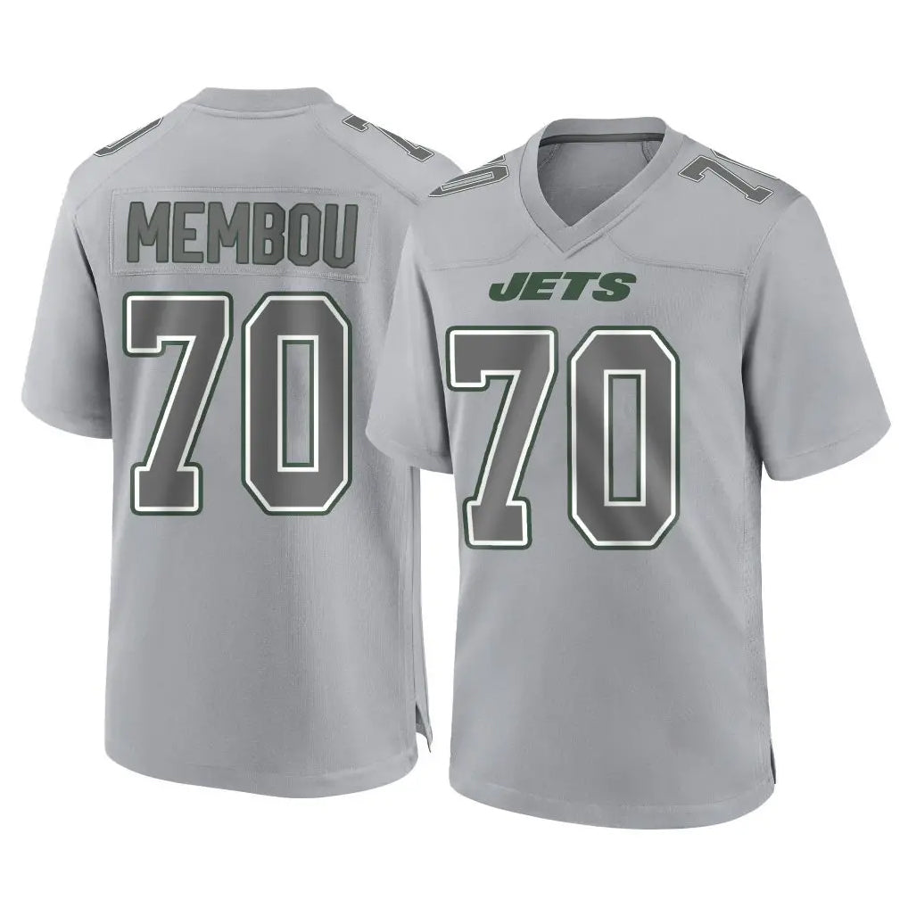 NY.Jets #70 Armand Membou Player Gray Limited Atmosphere Fashion Home Game Qdoa Stitched Jerseys