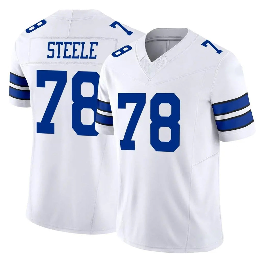 D.Cowboys #78 Terence Steele Player White Limited Vapor F.U.S.E. Home Game Qdoa Stitched Jerseys