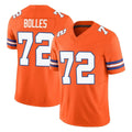 D.Broncos #72 Garett Bolles Player Orange Limited Alternate Vapor F.U.S.E. Throwback Game Qdoa Stitched Jerseys