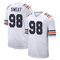 C.Bears #98 Montez Sweat Player White Classic Home Game Qdoa Stitched Jerseys