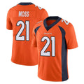 D.Broncos #21 Riley Moss Player Orange Color Vapor Untouchable Limited Game Qdoa Stitched Jerseys
