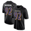 B.Ravens #92 Nnamdi Madubuike Player Black Carbon Fashion Home Game Qdoa Stitched Jerseys