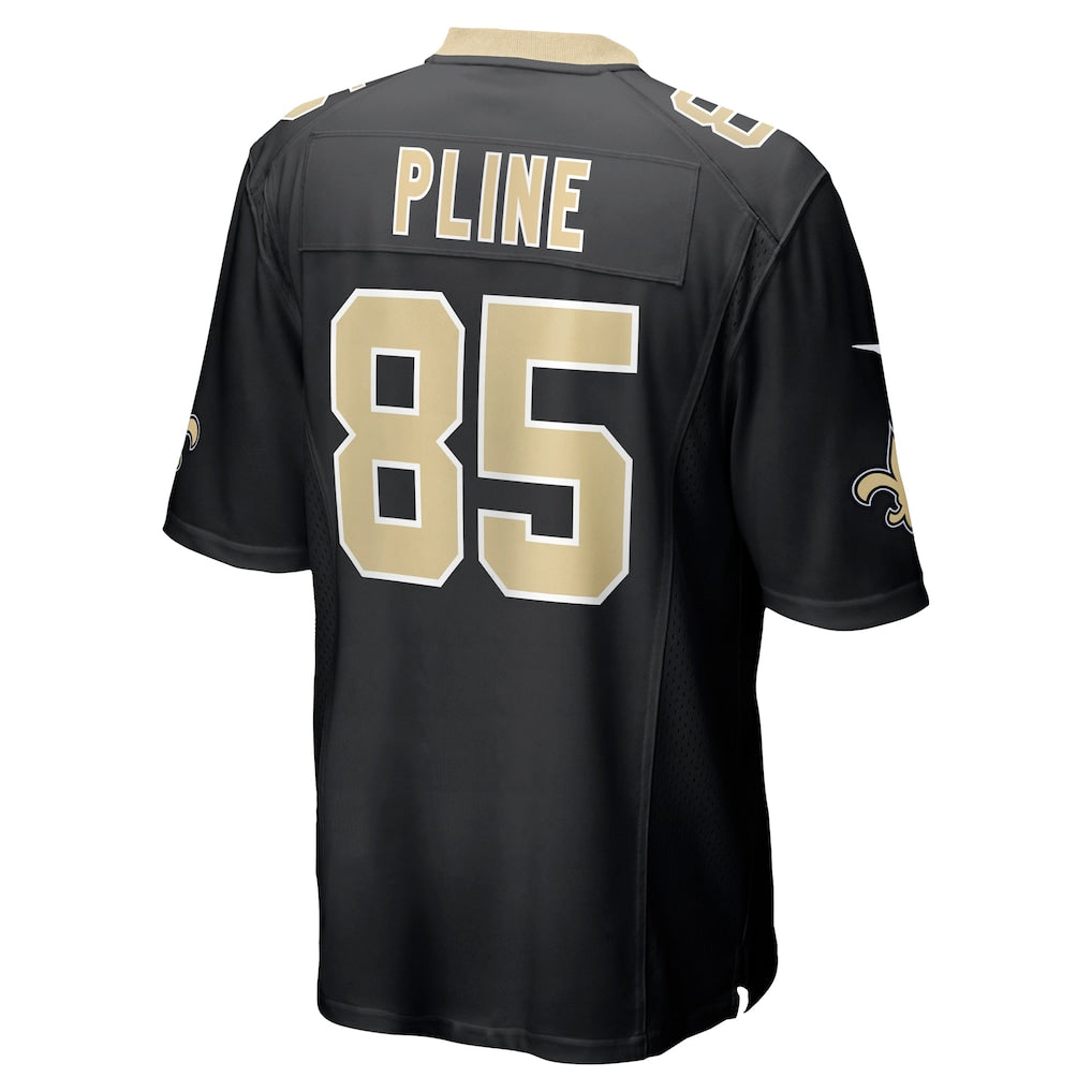 Qdoa NO.Saints #85 Mason Pline Black Team Game Jersey