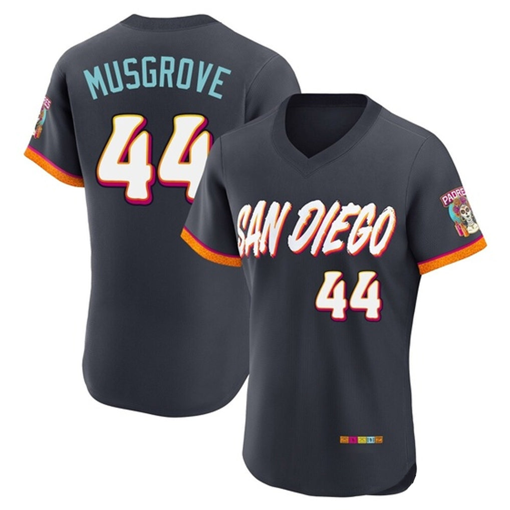 S.Diego Padres #44 Joe Musgrove Player Obsidian 2026 City Connect Home Limited Elite T-shirt Qdoa Stitched Jerseys