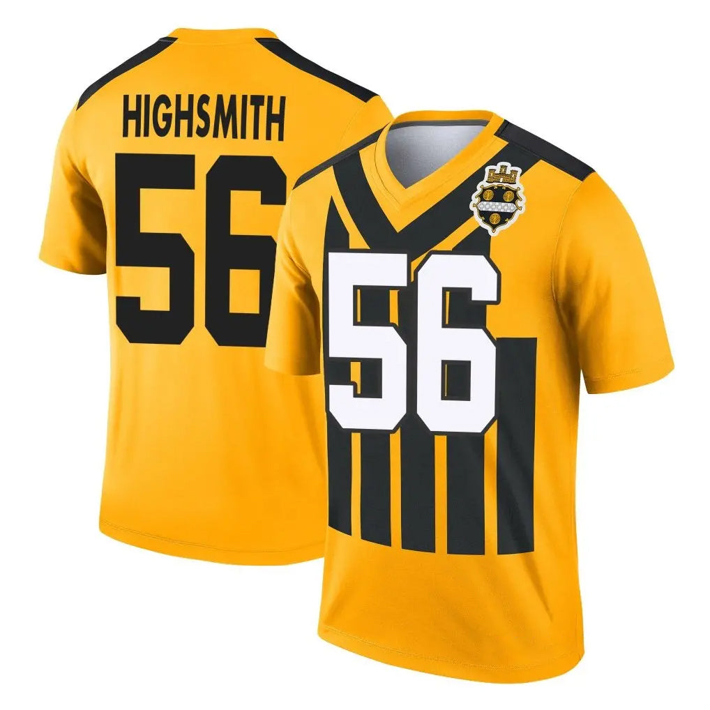 P.Steelers #56 Alex Highsmith Player Gold Legend Limited 1933 Throwback Performance Home Game Qdoa Stitched Jerseys