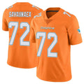 M.Dolphins #72 Jonah Savaiinaea Player Orange Limited Home Game Qdoa Stitched Jerseys