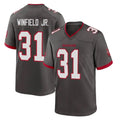 TB.Buccaneers #31 Antoine Winfield Jr. Player Pewter Alternate Home Game Qdoa Stitched Jerseys