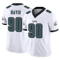 P.Eagles #90 Jordan Davis Player White Limited Vapor F.U.S.E. Home Game Qdoa Stitched Jerseys