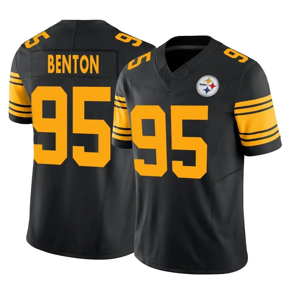 P.Steelers #95 Keeanu Benton Player Black Limited 2nd Alternate Vapor F.U.S.E. Home Game Qdoa Stitched Jerseys