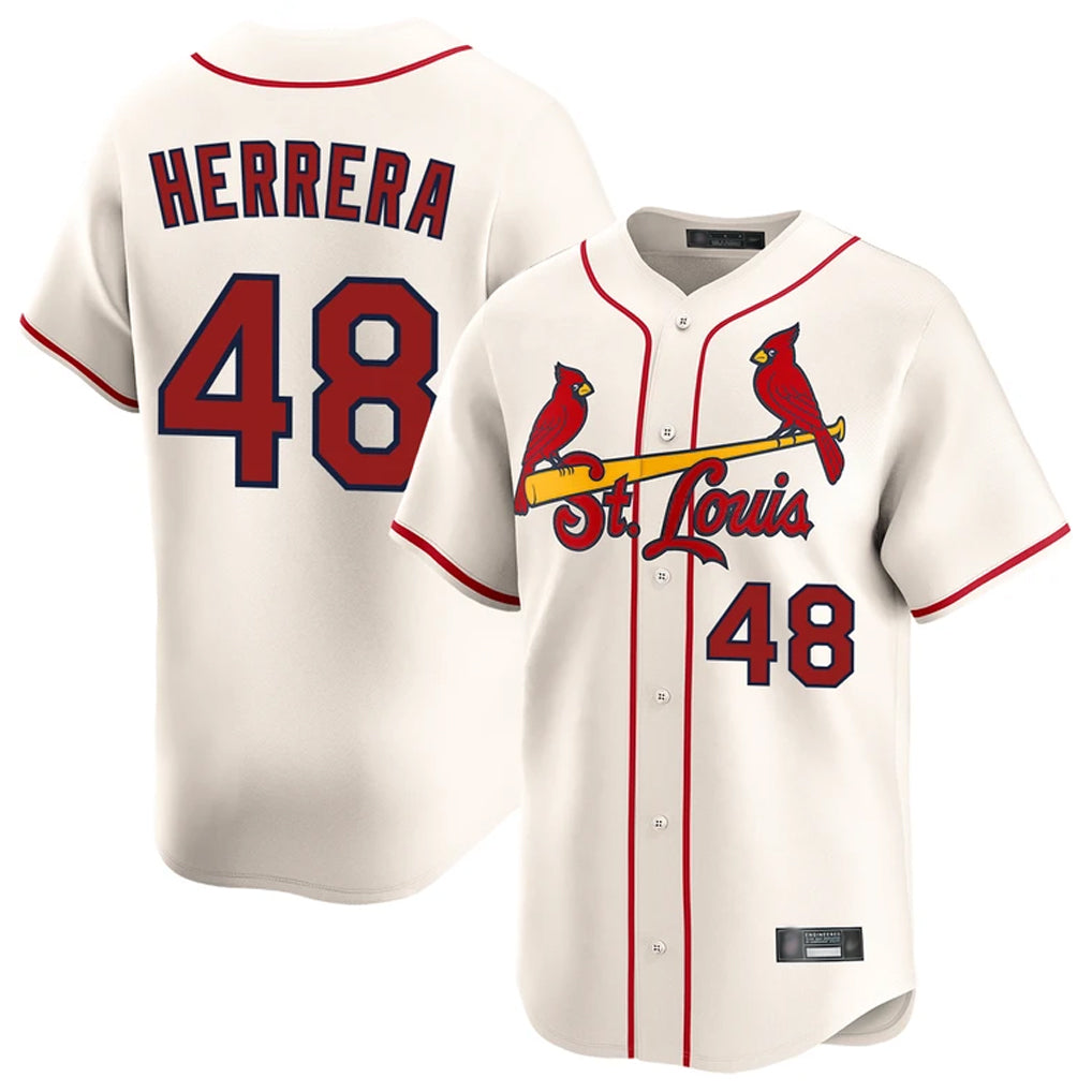 St. Louis Cardinals #48 Ivan Herrera Player Cream Home Limited Qdoa Stitched Jerseys