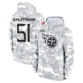 T.Titans #51 Austin Schlottmann Player Camo Arctic Salute to Service Pullover Hoodies Home Game Qdoa Stitched Jerseys
