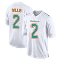 M.Dolphins #2 Malik Willis Player White Fashion Home Game Qdoa Stitched Jerseys