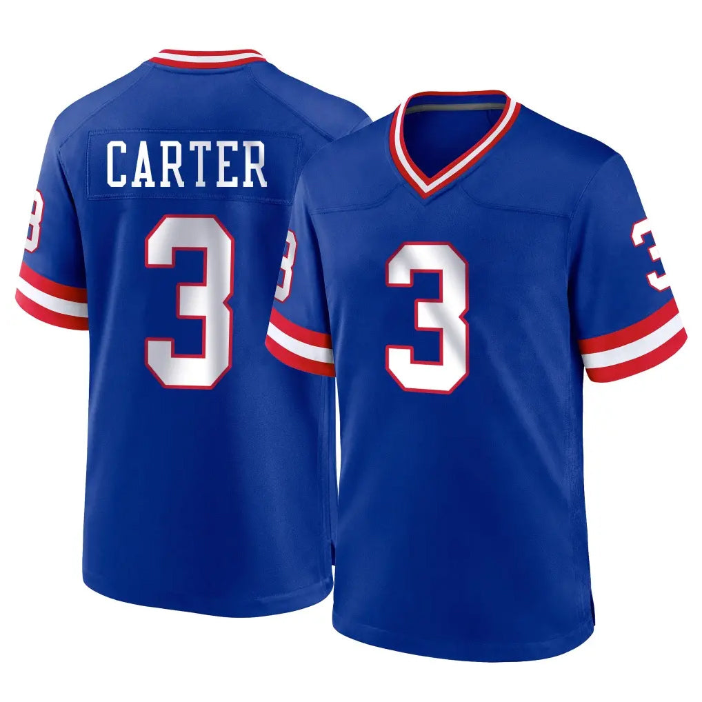NY.Giants #3 Abdul Carter Player Royal Classic Home Game Qdoa Stitched Jerseys