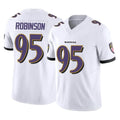 B.Ravens #95 Tavius Robinson Player White Vapor F.U.S.E. Limited Home Game Qdoa Stitched Jerseys