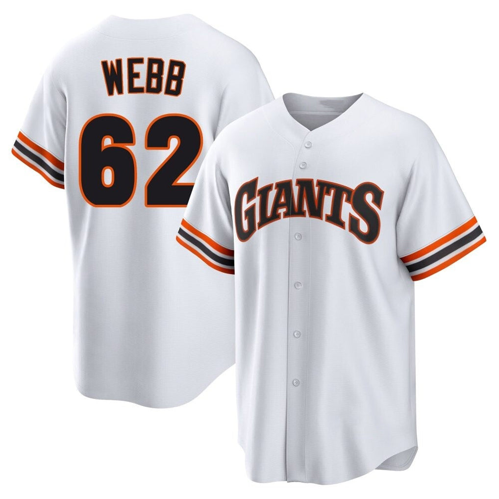 SF.Giants #62 Logan Webb Player White Home Game Qdoa Stitched Jerseys