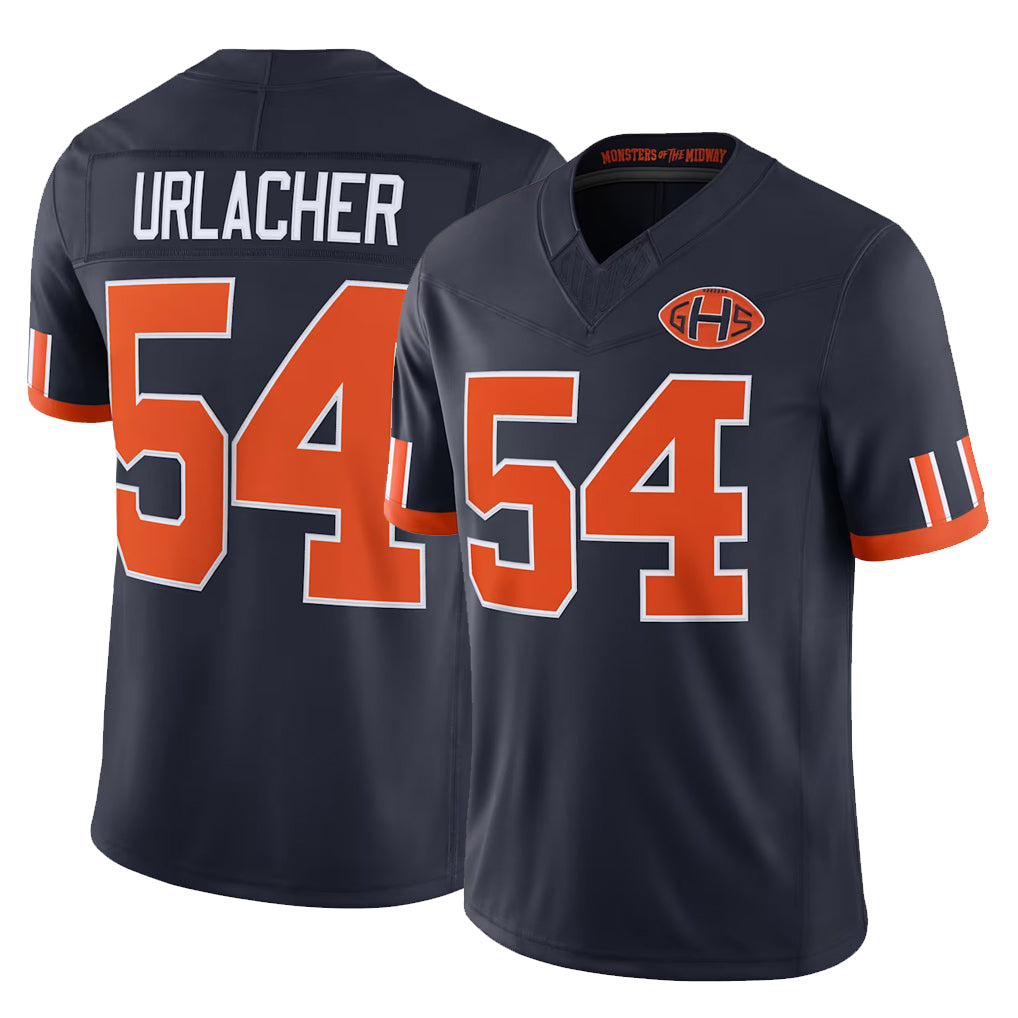 C.Bears #54 Brian Urlacher Player Navy Limited 2026 Rivalries Collection Home Game Qdoa Stitched Jerseys