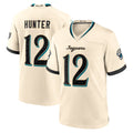 J.Jaguars #12 Travis Hunter Player Natural 2026 Rivalries Collection Game Qdoa Stitched Jerseys
