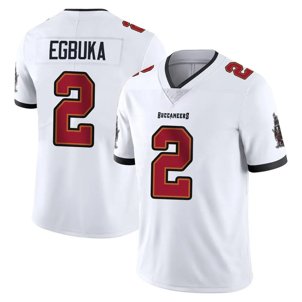 TB.Buccaneers #2 Emeka Egbuka Player White Limited Vapor Untouchable Home Game Qdoa Stitched Jerseys