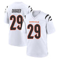 C.Bengals #29 Kyle Dugger Player White Home Game Qdoa Stitched Jerseys