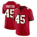 TB.Buccaneers #45 Josiah Trotte Player Red Limited Vapor Home Game Qdoa Stitched Jerseys