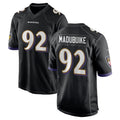 B.Ravens #92 Nnamdi Madubuike Player Black Alternate Home Game Qdoa Stitched Jerseys