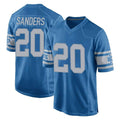 D.Lions #20 Barry Sanders Player Blue Vapor Untouchable Throwback Game Qdoa Stitched Jerseys