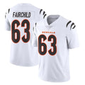 C.Bengals #63 Dylan Fairchild Player White Vapor Untouchable Limited Home Game Qdoa Stitched Jerseys