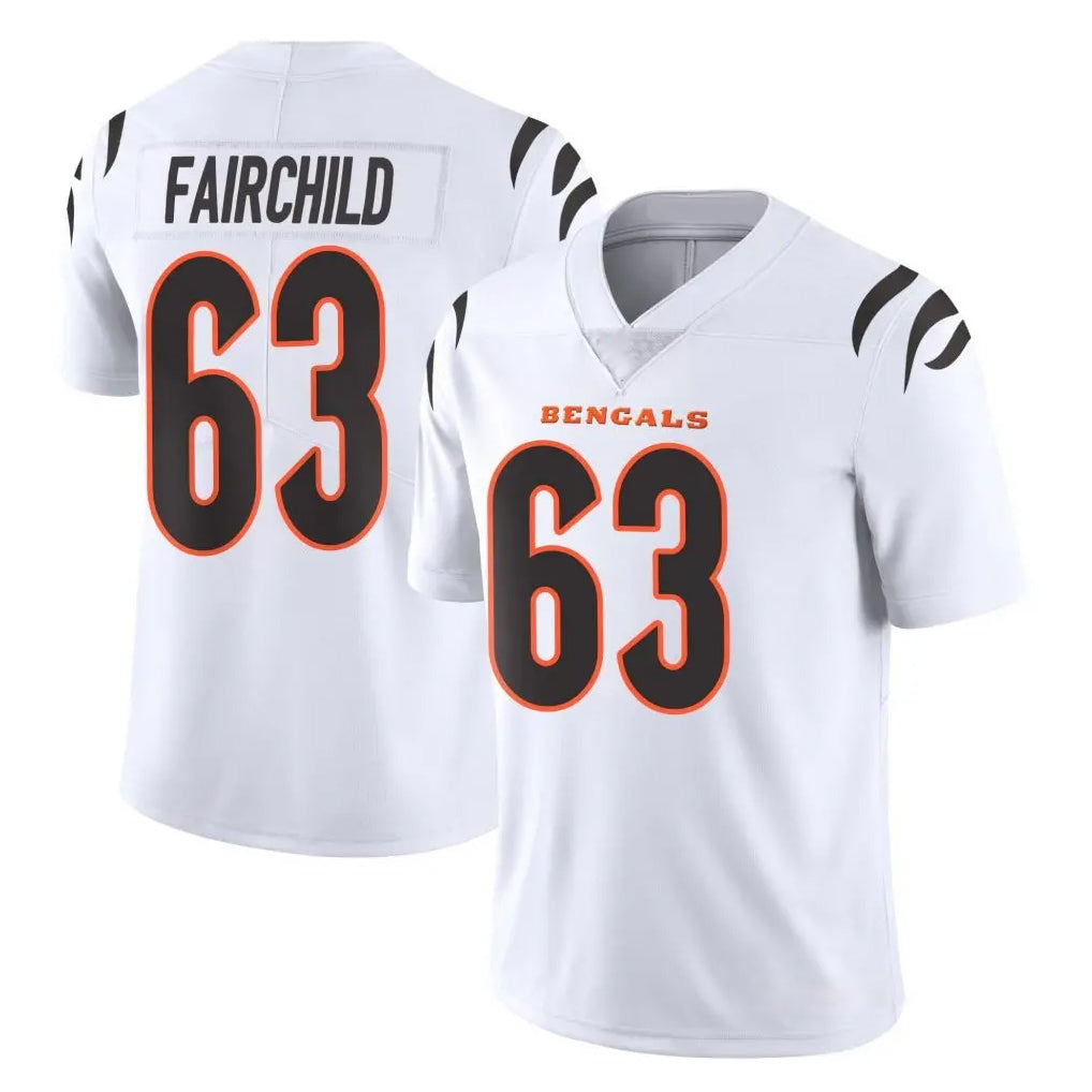 C.Bengals #63 Dylan Fairchild Player White Vapor Untouchable Limited Home Game Qdoa Stitched Jerseys