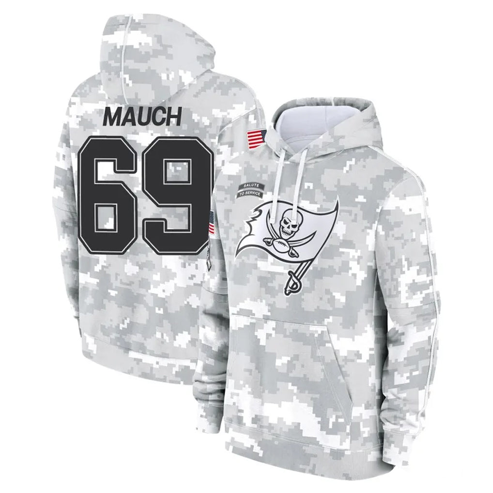 TB.Buccaneers #69 Cody Mauch Player Arctic Camo Limited Salute to Service Pullover Hoodies Game Qdoa Stitched Jerseys