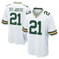 GB.Packers #21 Benjamin St-Juste Player White Home Game Qdoa Stitched Jerseys