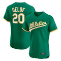 Athletics #20 Zack Gelof Player Kelly Green Limited Elite Home Game Qdoa Stitched Jerseys