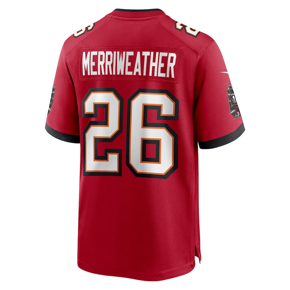 Qdoa TB.Buccaneers #26 Kaevon Merriweather Red Game Jersey