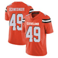 C.Browns #49 Carson Schwesinger Player Orange Alternate Vapor Untouchable Limited Home Game Qdoa Stitched Jerseys