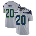 S.Seahawks #20 Julian Love Player Gray Limited Vapor Untouchable Home Game Qdoa Stitched Jerseys