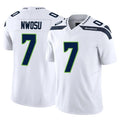 S.Seahawks #7 Uchenna Nwosu Player White Limited Vapor F.U.S.E. Home Game Qdoa Stitched Jerseys