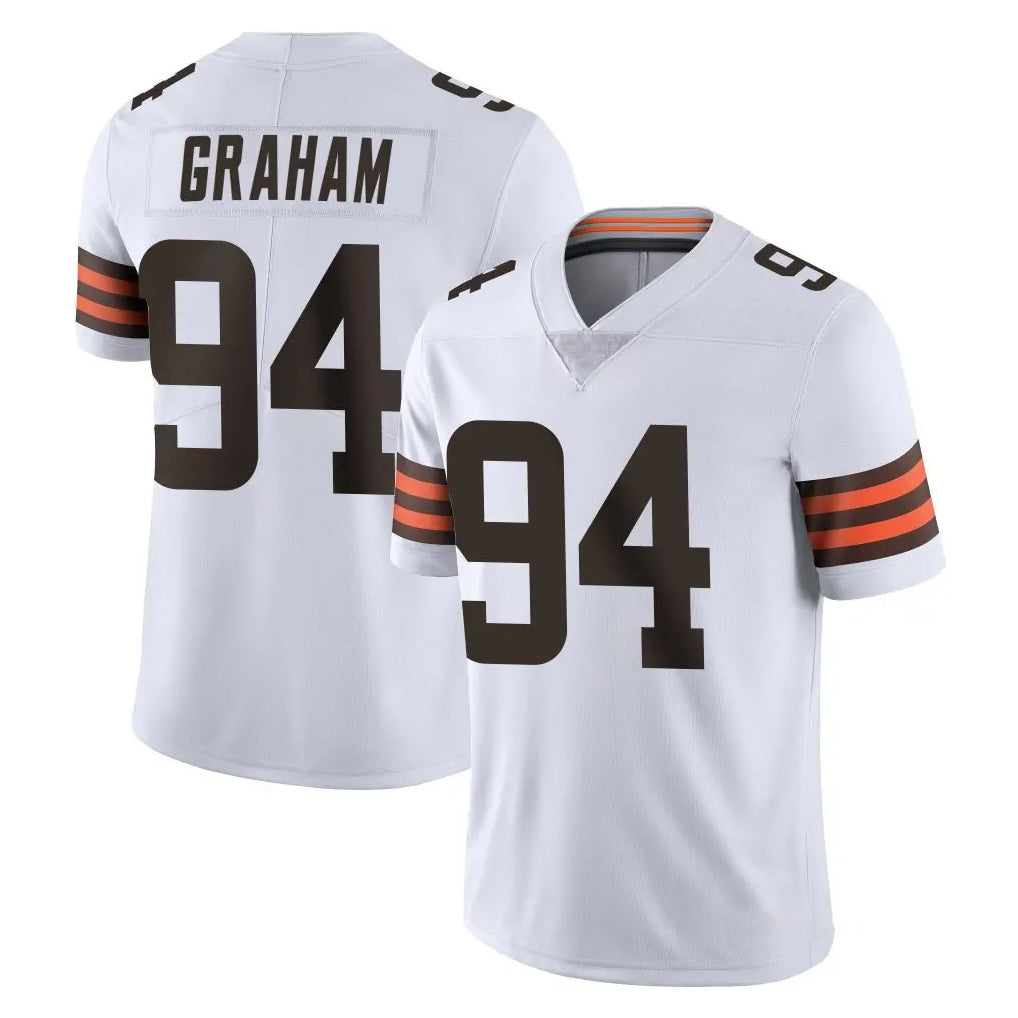 C.Browns #94 Mason Graham Player White Vapor Untouchable Limited Home Game Qdoa Stitched Jerseys
