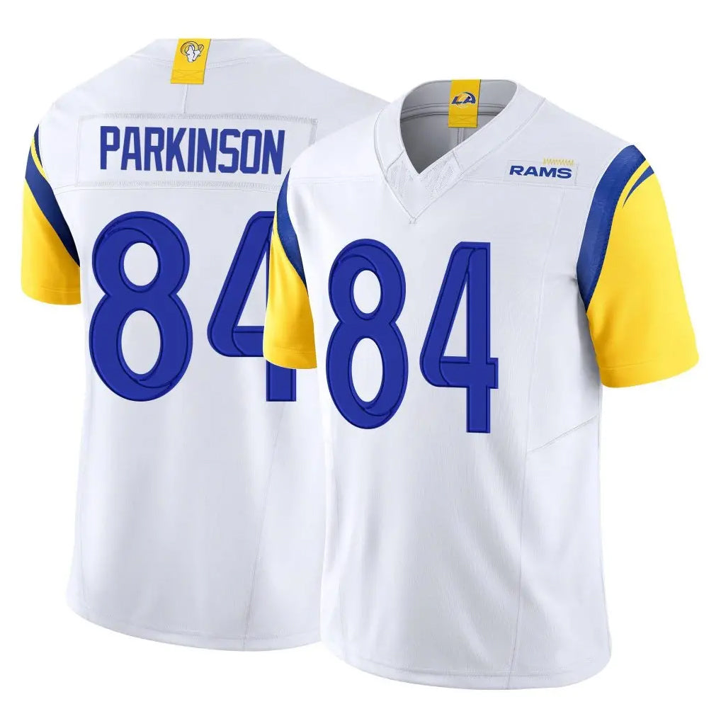 LA.Rams #84 Colby Parkinson Player White Limited Vapor F.U.S.E. Home Game Qdoa Stitched Jerseys