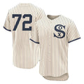 C.White Sox #72 Carlton Fisk Player Cream Field of Dreams Limited Elite Home Qdoa Stitched Jerseys