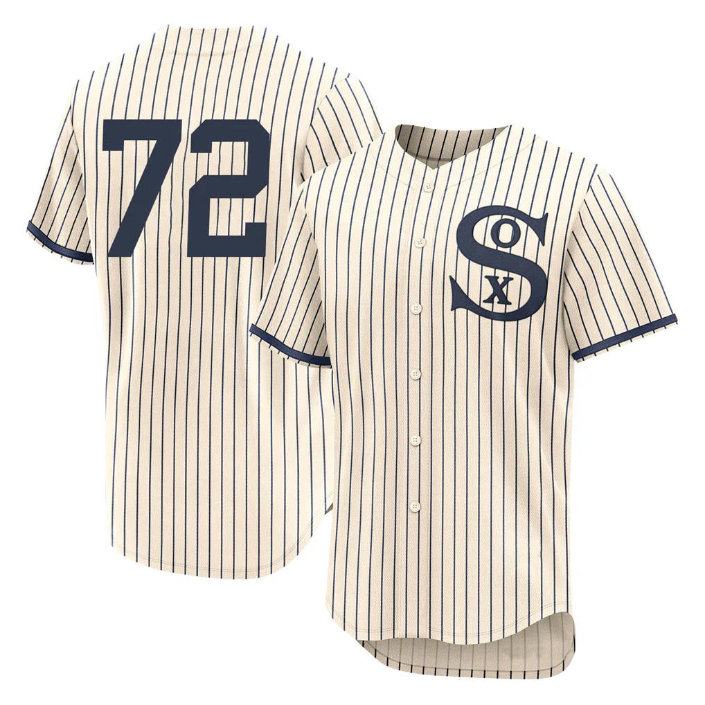 C.White Sox #72 Carlton Fisk Player Cream Field of Dreams Limited Elite Home Qdoa Stitched Jerseys