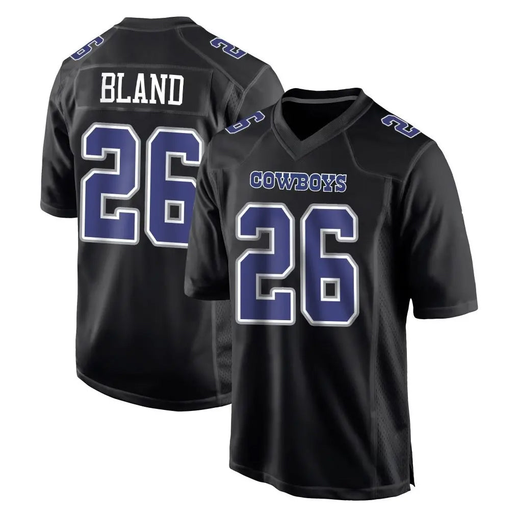 D.Cowboys #26 DaRon Bland Player Carbon Black Fashion Home Game Qdoa Stitched Jerseys