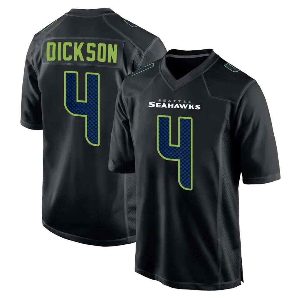 S.Seahawks #4 Michael Dickson Player Black Limited Fashion Home Game Qdoa Stitched Jerseys