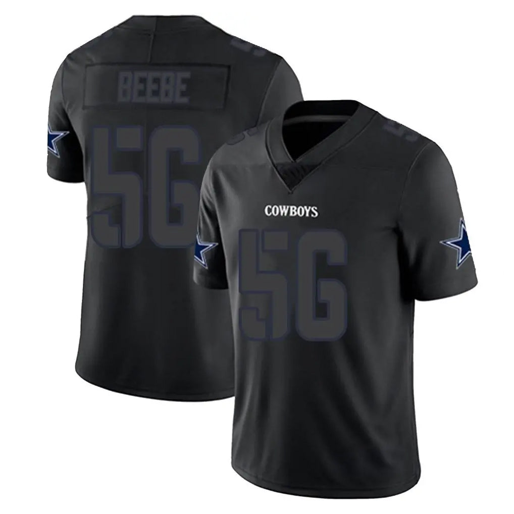 D.Cowboys #56 Cooper Beebe Player Black Impact Limited Home Game Qdoa Stitched Jerseys