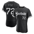 C.White Sox #72 Carlton Fisk Player Black City Connect Limited Elite Home Qdoa Stitched Jerseys