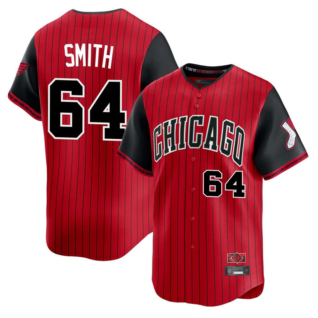 C.White Sox #64 Shane Smith Player Red City Connect Limited Home Qdoa Stitched Jerseys