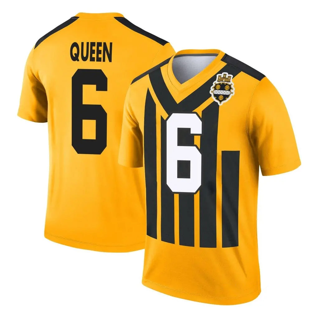 P.Steelers #6 Patrick Queen Player Gold Legend Limited 1933 Throwback Performance Home Game Qdoa Stitched Jerseys