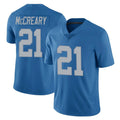 D.Lions #21 Roger McCreary Player Blue Limited Throwback Vapor Untouchable Qdoa Stitched Jerseys
