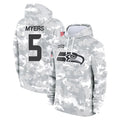 S.Seahawks #5 Jason Myers Player Arctic Camo Limited Salute to Service Pullover Hoodies Game Qdoa Stitched Jerseys