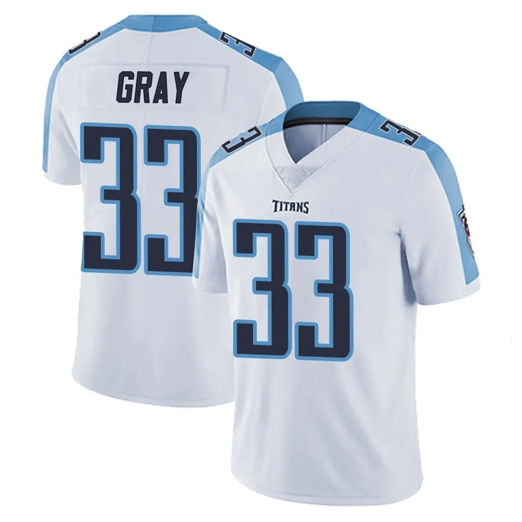T.Titans #33 Cedric Gray Player White Limited Vapor Untouchable Home Game Qdoa Stitched Jerseys