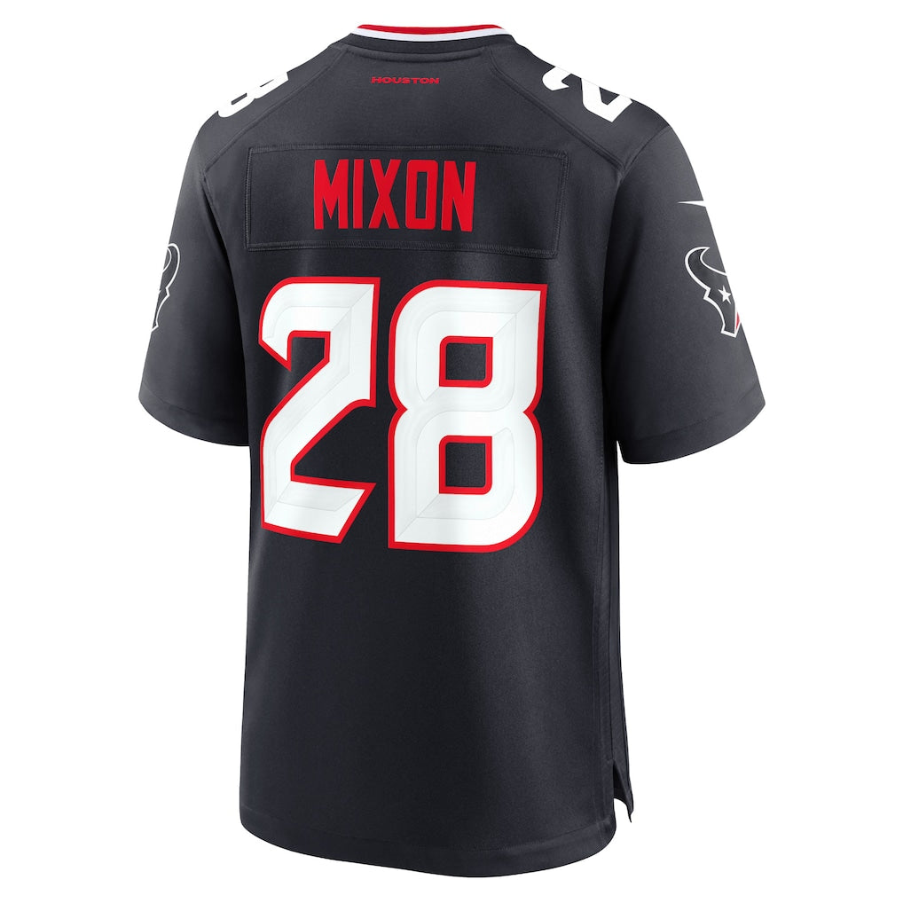 Qdoa H.Texans #28 Joe Mixon Navy Game Jersey