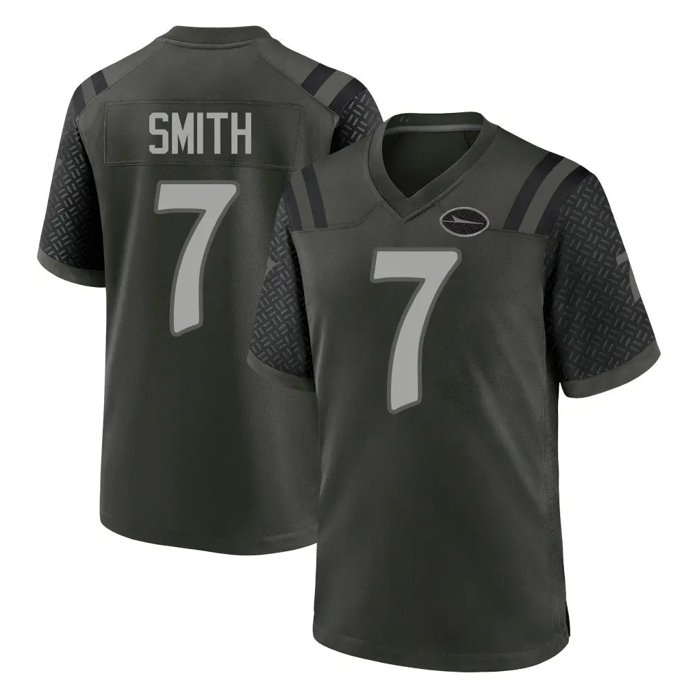 NY.Jets #7 Geno Smith Player Green 2025 Rivalries Collection Home Game Qdoa Stitched Jerseys